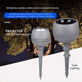 Vanjsko RGBW ugradno svjetlo u tlo – rasvjeta za dvorište, vrt i drveće (vodootporno)