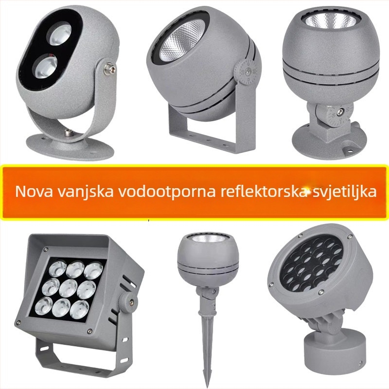 Vanjsko RGBW ugradno svjetlo u tlo – rasvjeta za dvorište, vrt i drveće (vodootporno)