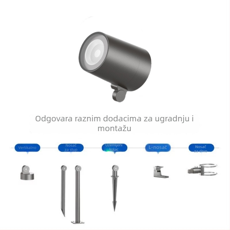 LED podzemno svjetlo za pejzažno osvjetljenje, vanjsko vodootporno vrtno osvjetljenje za travnjak i drveće