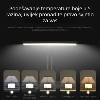 Profesionalna visokokvalitetna LED stolna lampa za klavir sa zaštitom očiju, visoka reprodukcija boja, podešeni kut, namijenjena za vježbanje na klaviru, ultra jasna