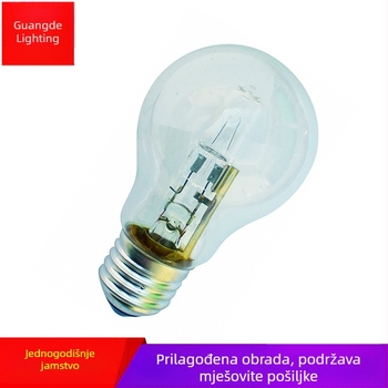 Energetski štedljiva halogenska žarulja, retro dekorativna kuglasta žarulja A55, s priključcima E27/B22