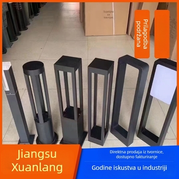 Solarna LED lampa za stup, vanjsku vodootpornu rasvjetu za travnjak i stazu, prilagodljiva
