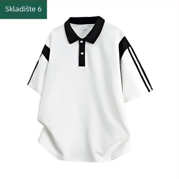Ljetna polo majica u japanskom stilu, kratki rukavi, slobodan kroj, casual za muškarce i žene