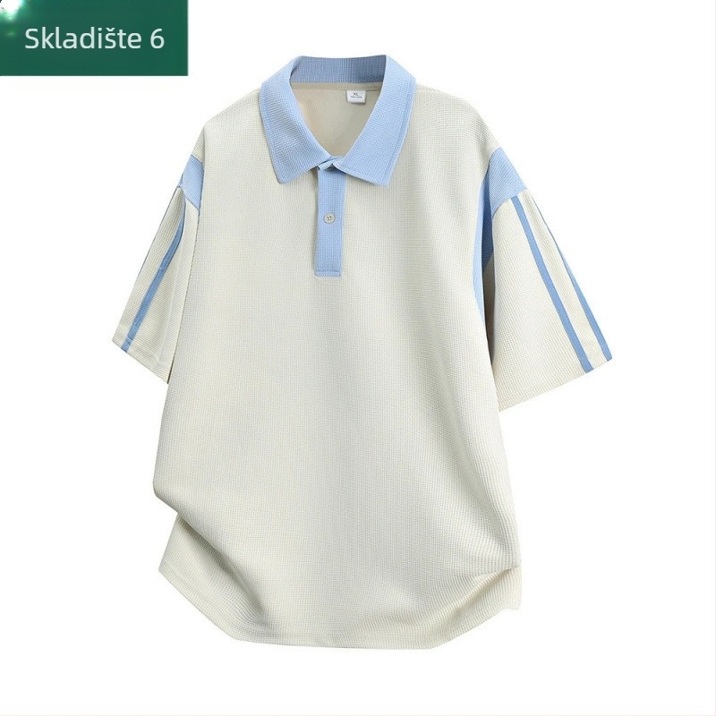Ljetna polo majica u japanskom stilu, kratki rukavi, slobodan kroj, casual za muškarce i žene