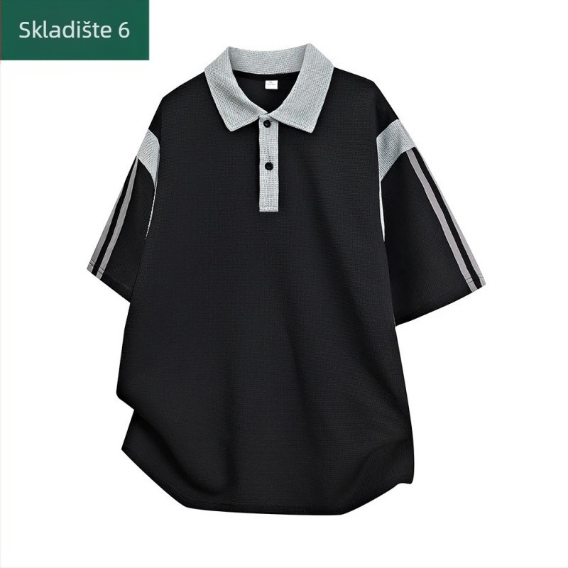 Ljetna polo majica u japanskom stilu, kratki rukavi, slobodan kroj, casual za muškarce i žene