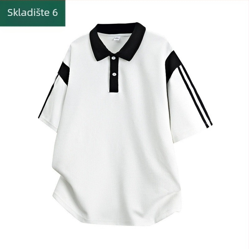 Ljetna polo majica u japanskom stilu, kratki rukavi, slobodan kroj, casual za muškarce i žene