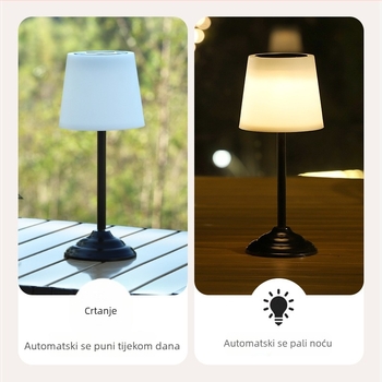 Solarna LED lanterna za vanjsku dekoraciju, noćno svjetlo za vrt i krajolik, ambijentalno osvjetljenje