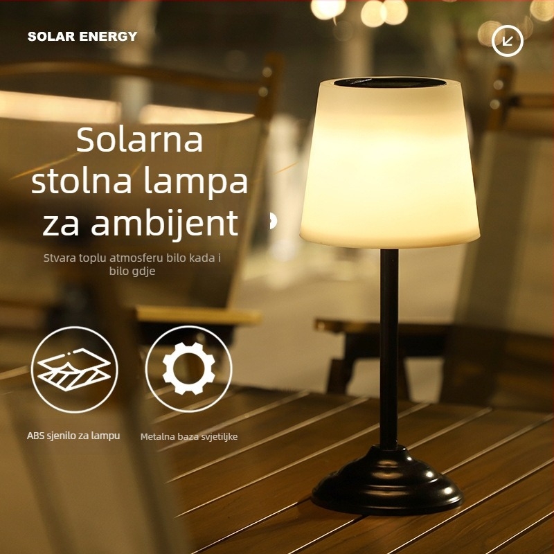 Solarna LED lanterna za vanjsku dekoraciju, noćno svjetlo za vrt i krajolik, ambijentalno osvjetljenje