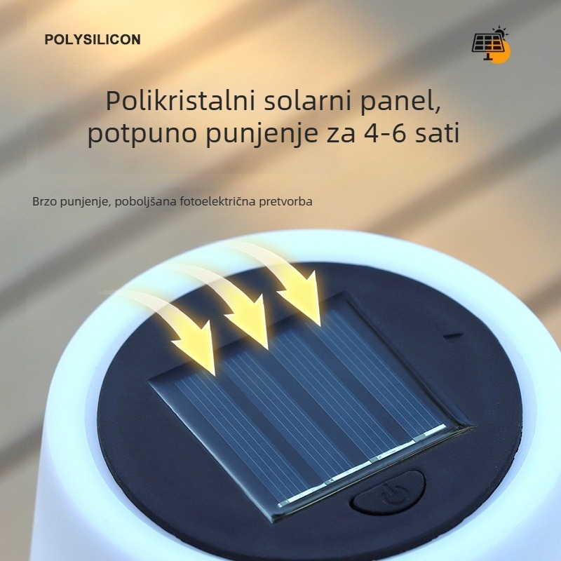 Solarna LED lanterna za vanjsku dekoraciju, noćno svjetlo za vrt i krajolik, ambijentalno osvjetljenje
