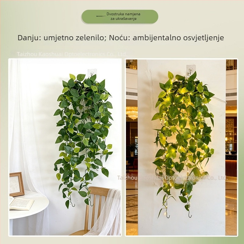LED svjetla, svjetlosne zvjezdice, simulirane pothos biljke i listovi vrbe, pozadinsko osvjetljenje dnevnog boravka, solarne dekorativne svjetiljke za vrt