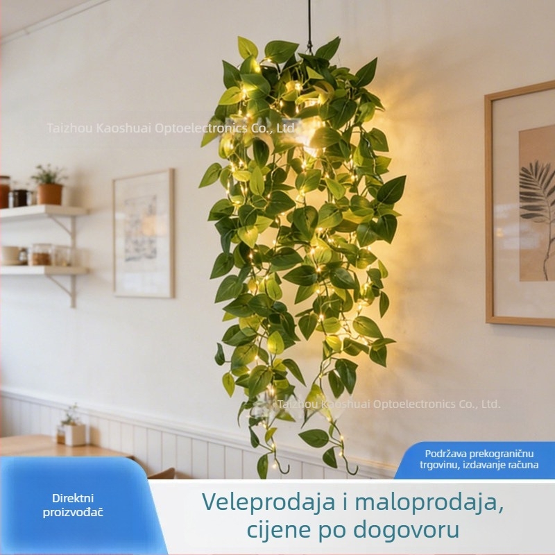 LED svjetla, svjetlosne zvjezdice, simulirane pothos biljke i listovi vrbe, pozadinsko osvjetljenje dnevnog boravka, solarne dekorativne svjetiljke za vrt