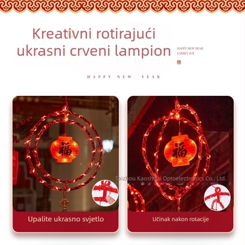 2026 Crveni lampioni s dvostrukim prstenom – LED ukrasna svjetla za kuću i vrt, atmosfera rasvjeta za Novu godinu i proljetni festival