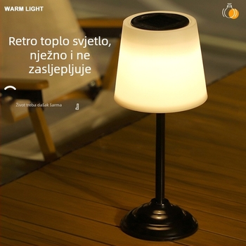 Solarna LED stolna lampa za vanjsku dekoraciju – noćno svjetlo za vrt i pejzaž, atmosfera lampica