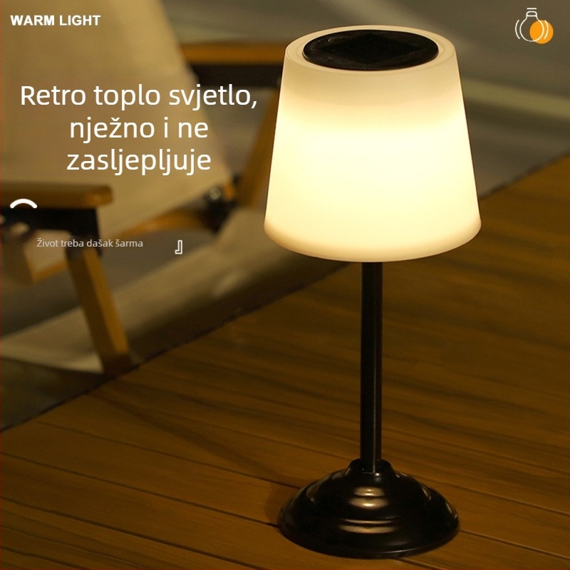 Solarna LED stolna lampa za vanjsku dekoraciju – noćno svjetlo za vrt i pejzaž, atmosfera lampica