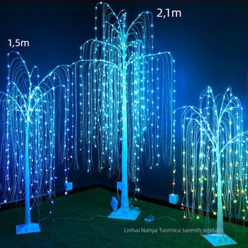 RGB LED stablo od bakrenog žice, daljinsko upravljanje — dekorativno svjetlo za unutarnju i vanjsku upotrebu, promjena boja, prilagodljivo