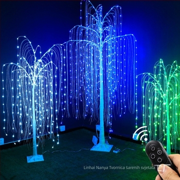 RGB LED stablo od bakrenog žice, daljinsko upravljanje — dekorativno svjetlo za unutarnju i vanjsku upotrebu, promjena boja, prilagodljivo