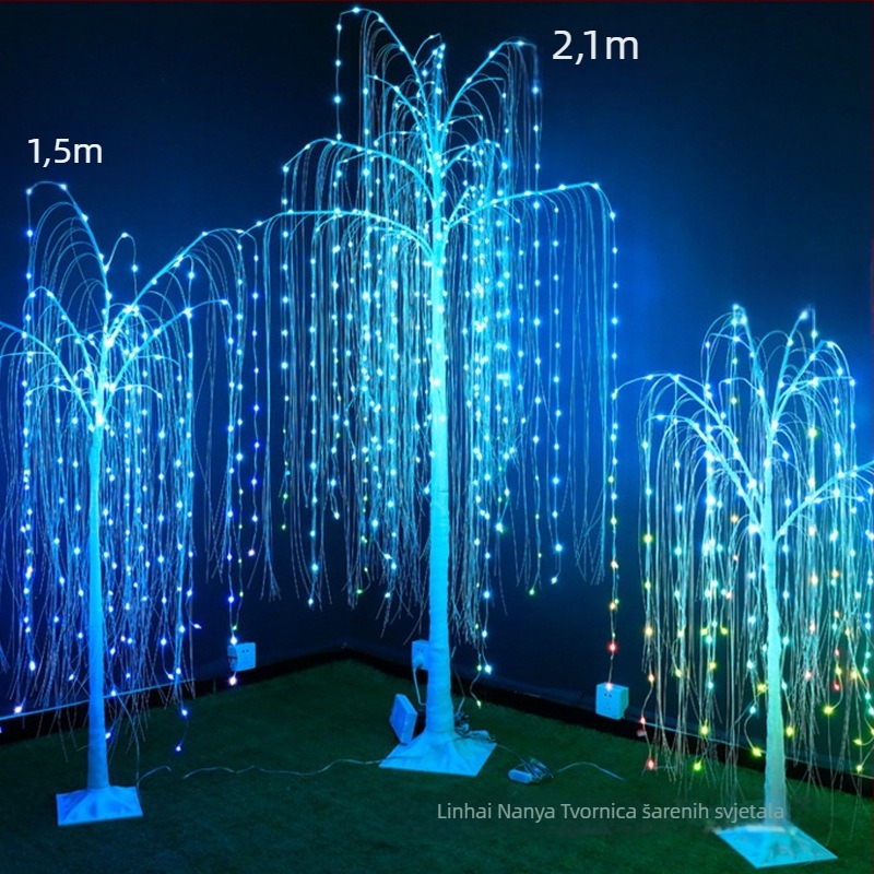 RGB LED stablo od bakrenog žice, daljinsko upravljanje — dekorativno svjetlo za unutarnju i vanjsku upotrebu, promjena boja, prilagodljivo
