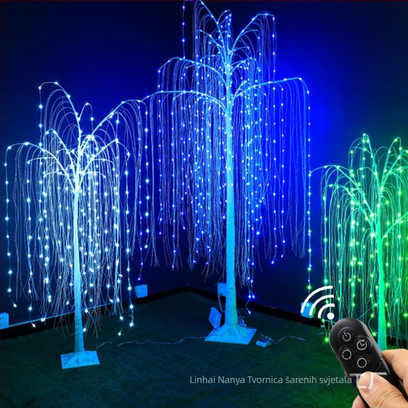 RGB LED stablo od bakrenog žice, daljinsko upravljanje — dekorativno svjetlo za unutarnju i vanjsku upotrebu, promjena boja, prilagodljivo