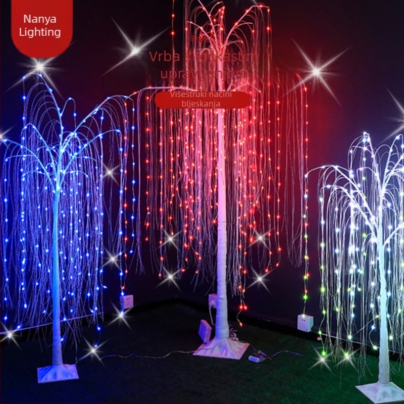 RGB LED stablo od bakrenog žice, daljinsko upravljanje — dekorativno svjetlo za unutarnju i vanjsku upotrebu, promjena boja, prilagodljivo