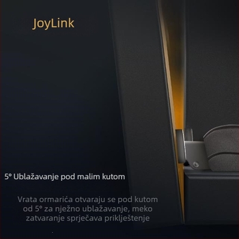 Joylink šarka za garderobu s hidrauličnim amortizerom, dvostupan rad, univerzalno za drvena vrata