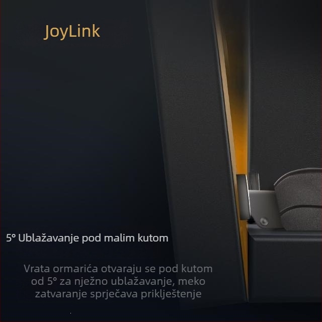 Joylink šarka za garderobu s hidrauličnim amortizerom, dvostupan rad, univerzalno za drvena vrata