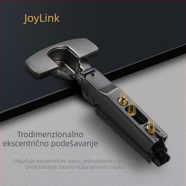 Joylink šarka za garderobu s hidrauličnim amortizerom, dvostupan rad, univerzalno za drvena vrata