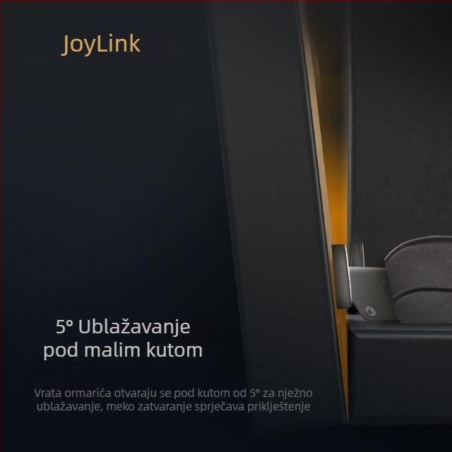 Joylink šarka za garderobu s hidrauličnim amortizerom, dvostupan rad, univerzalno za drvena vrata