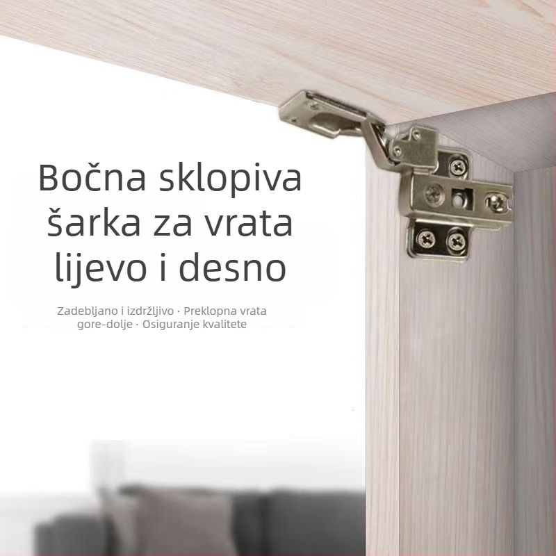 Bočni šarniri za preklopna vrata ormarića za televizor, trodimenzionalno prilagodljivi