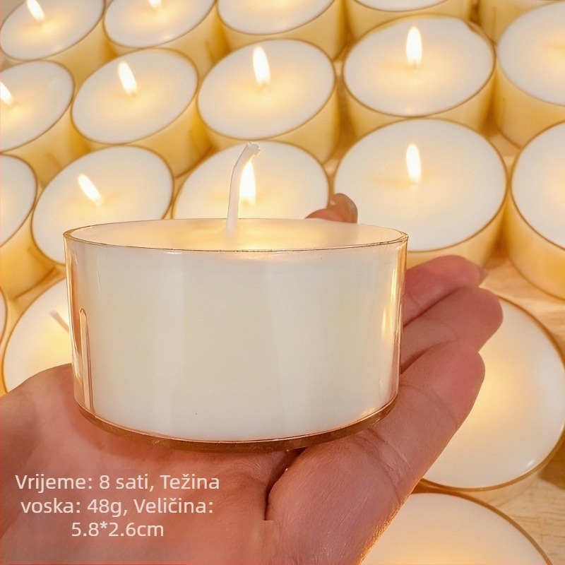 50 g tealight svijeća, 8-satno paljenje, sojin vosak, aromaterapijska svijeća, dar za rođendan