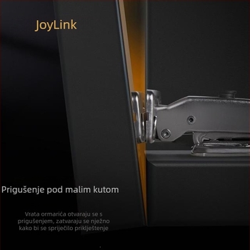 Joylink Lijevi Susjed Alpha 35 mm Debeli Panel Vrata, Odvojivi, Panta Bez Kutnog Ugao, Titan Gunmetal Boja, Hladno Valjana Čelik