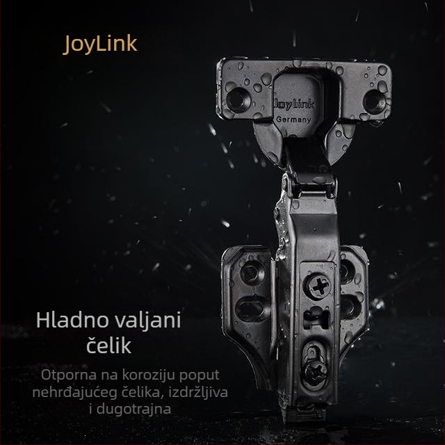 Joylink Lijevi Susjed Alpha 35 mm Debeli Panel Vrata, Odvojivi, Panta Bez Kutnog Ugao, Titan Gunmetal Boja, Hladno Valjana Čelik