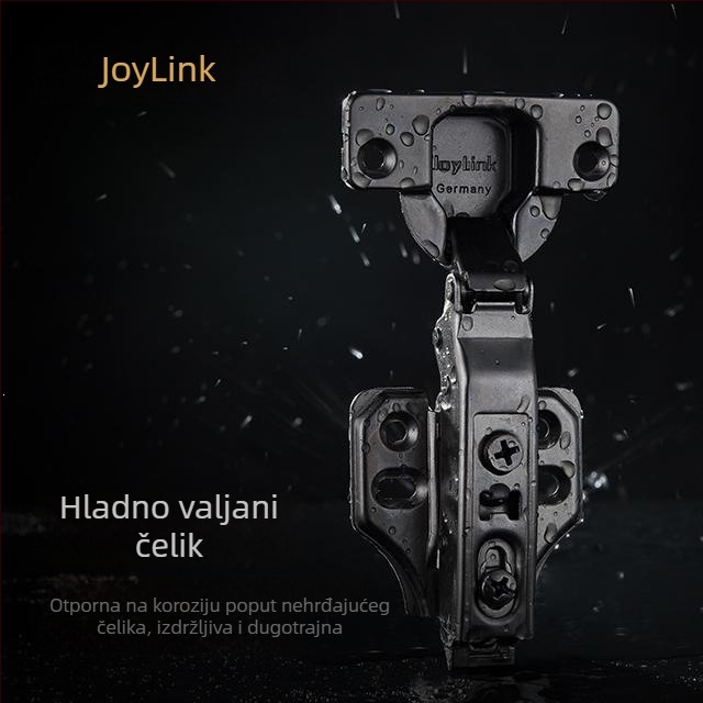 Joylink Lijevi Susjed Alpha 35 mm Debeli Panel Vrata, Odvojivi, Panta Bez Kutnog Ugao, Titan Gunmetal Boja, Hladno Valjana Čelik