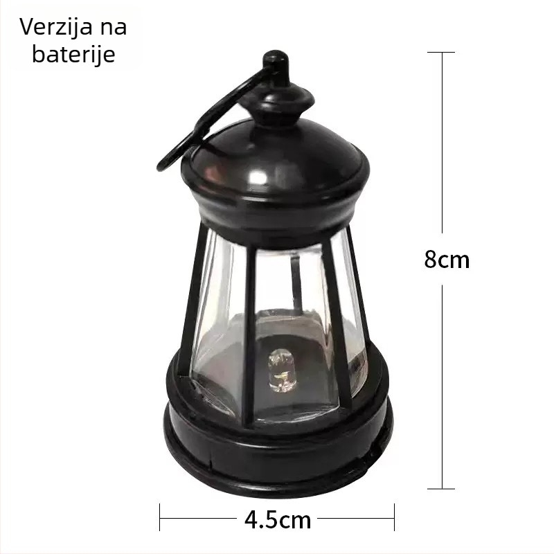 Solarna latarna za vrt s kutijom baterije, zidna svjetiljka od smole, vodootporno vanjsko osvjetljenje za travnjak
