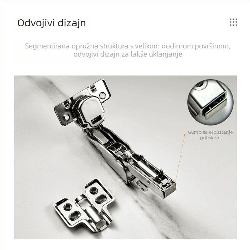 JoyLink 165° veliki kutni šarka s hidrauličkim tlomljenjem, posebna kućna hardverska šarka za ormare