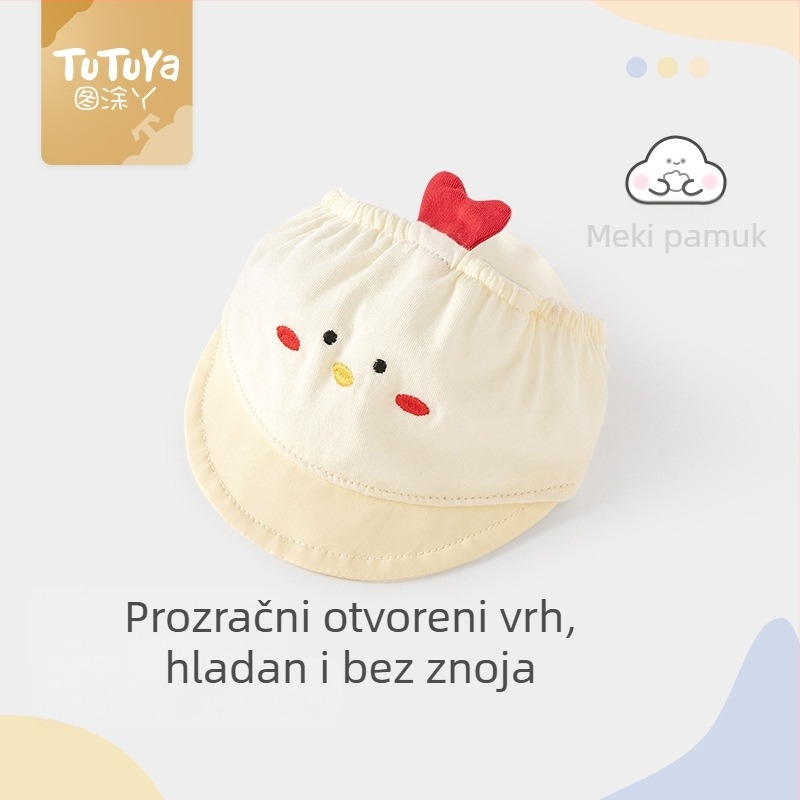 Ljetna lagana kapa za bebe 0–3 mjeseca, prozračna zaštita fontanelne regije