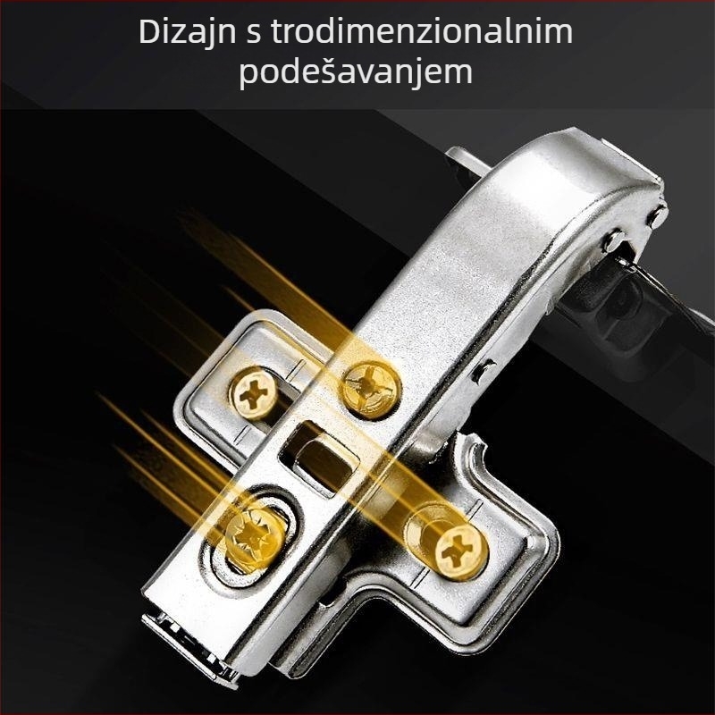 JoyLink 90° šarka za vrata ormara i garderobe s hidrauličkim amortizerom i tihim otvaranjem za vrata s pravim kutom