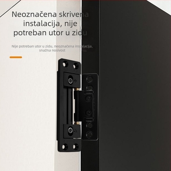 Dvodimenzionalne skrivene šarke za drvena vrata, ultra uski okvir
