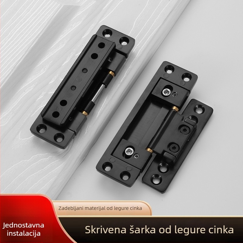 Dvodimenzionalne skrivene šarke za drvena vrata, ultra uski okvir