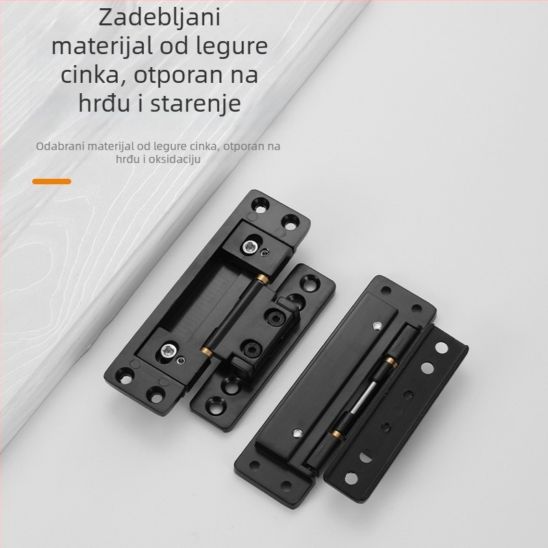 Dvodimenzionalne skrivene šarke za drvena vrata, ultra uski okvir
