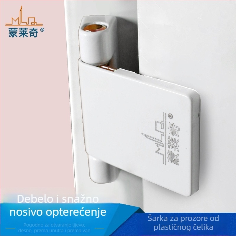 Šarka za PVC prozor od plastiko-čeličnog materijala za kasetne i klizne prozore, kromirane metalne šarke