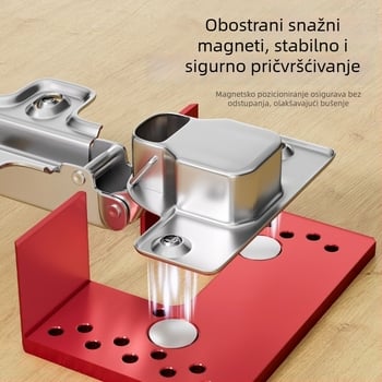 Pozicioner za ugradnju šarki i bušenje od aluminijske legure za vrata