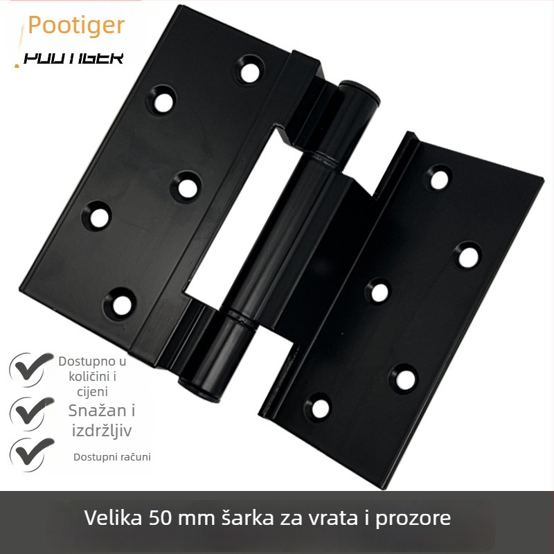 Aluminijska ravna šarka za prozor, tip 50, za PVC prozore, sklopna šarka
