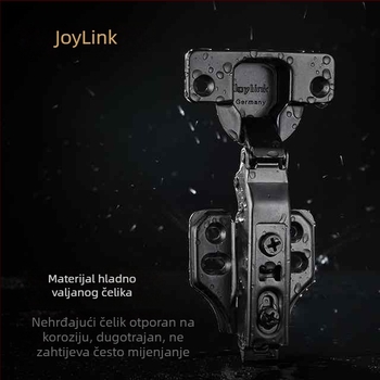 JoyLink Lijevi Susjed Alpha 35 mm Debeli Vrata Šarka, Brza Ugradnja, Odljučiva, Ormar Vrata Bez Kut