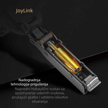 JoyLink Lijevi Susjed Alpha 35 mm Debeli Vrata Šarka, Brza Ugradnja, Odljučiva, Ormar Vrata Bez Kut