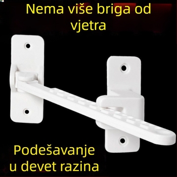 Ograničivač prozora za otvaranje, otporan na vjetar, sigurnost djece, bušenje potrebno