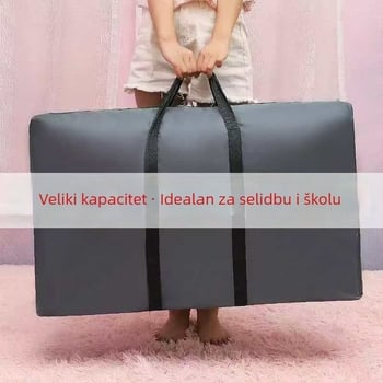 Velika vreća za skladištenje i preseljenje, 75 L i više, Oxford materijal, vodootporna, otporna na habanje, suho/mokro odjeljivanje, putna prtljaga za odjeću i posteljinu