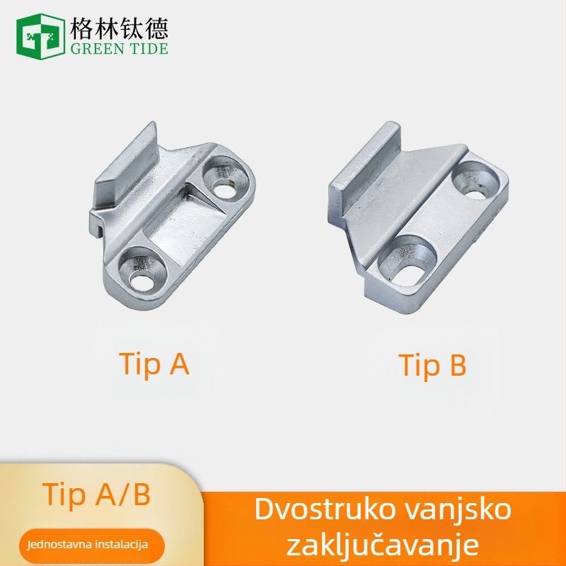Brava za vrata i prozore od aluminijske legure s lomljenim mostom; dvostruka vanjska otvarajuća brava; hardver za aluminijsku stolariju