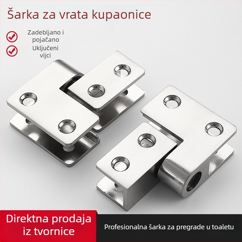 Panta za kupaonske pregrade, neba i zemlje, 304 nehrđajući čelik, kromirano