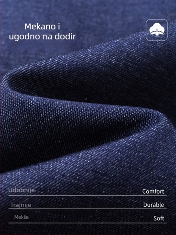 Proljetna muška denim jakna s reverom, udoban kroj, casual stil