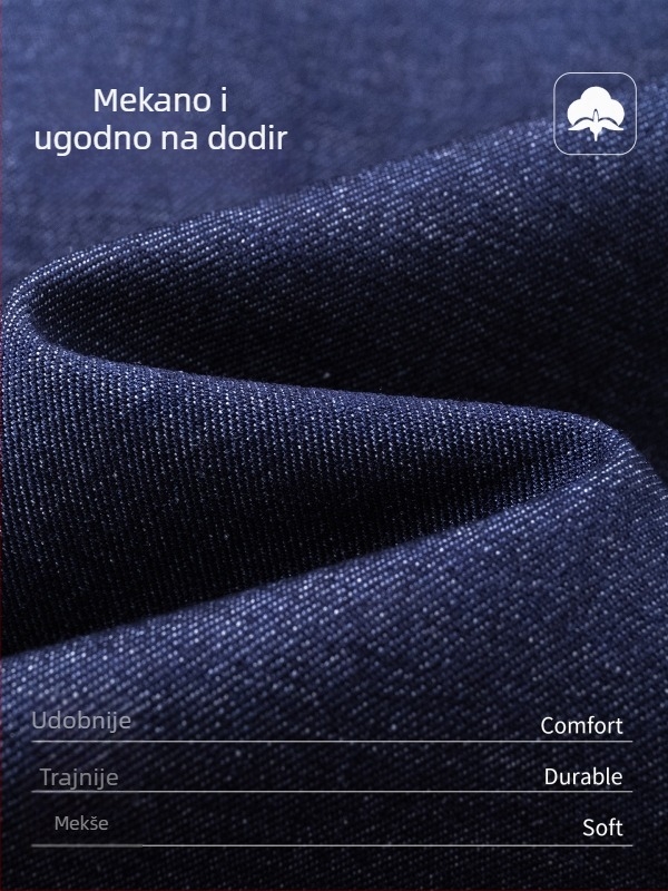 Proljetna muška denim jakna s reverom, udoban kroj, casual stil